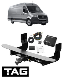 TAG HEAVY DUTY TOW BAR & WIRING KIT FOR MERCEDES BENZ SPRINTER 316CDI OM651.958 TURBO DIESEL 2.1L I4 CHASSIS B907