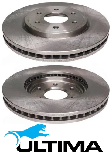 ULTIMA FRONT DISC BRAKE ROTOR SET TO SUIT NISSAN YD25DDTI TURBO DIESEL 2.5L I4 SUITS 16" WHEELS