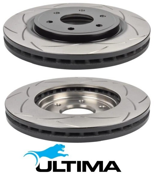 ULTIMA FRONT DISC BRAKE ROTOR SET TO SUIT NISSAN PATHFINDER R51 YD25DDTI 2.5L I4 SUITS 16" WHEELS