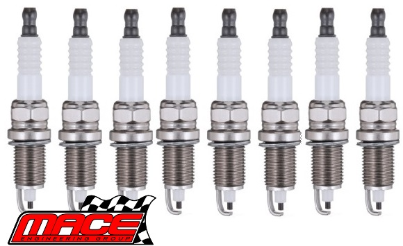 SET OF 8 MACE COPPER CORE SPARK PLUG TO SUIT FORD FALCON EB.II WINDSOR 302 5.0L V8