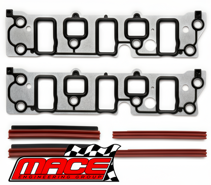 MACE PERFORMANCE LOWER INTAKE MANIFOLD GASKET KIT WITH O-RINGS TO SUIT HOLDEN COMMODORE VT VX VY L67 S/C 3.8L V6