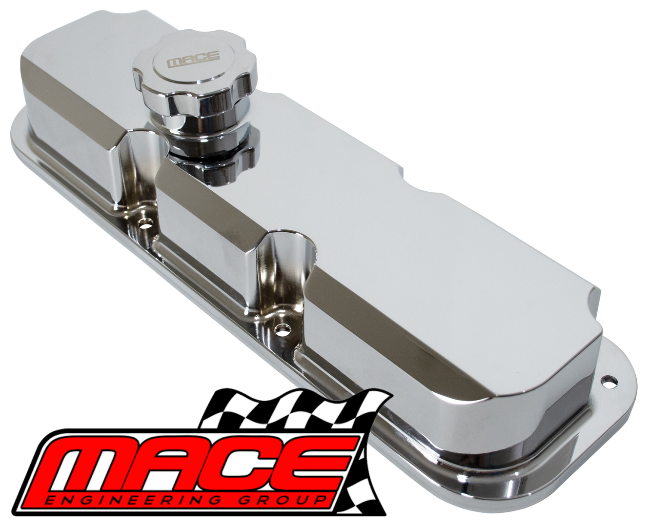 MACE POLISHED ALUMINIUM ROCKER COVER SET TO SUIT HOLDEN CALAIS VS VT VX VY ECOTEC L36 3.8L V6
