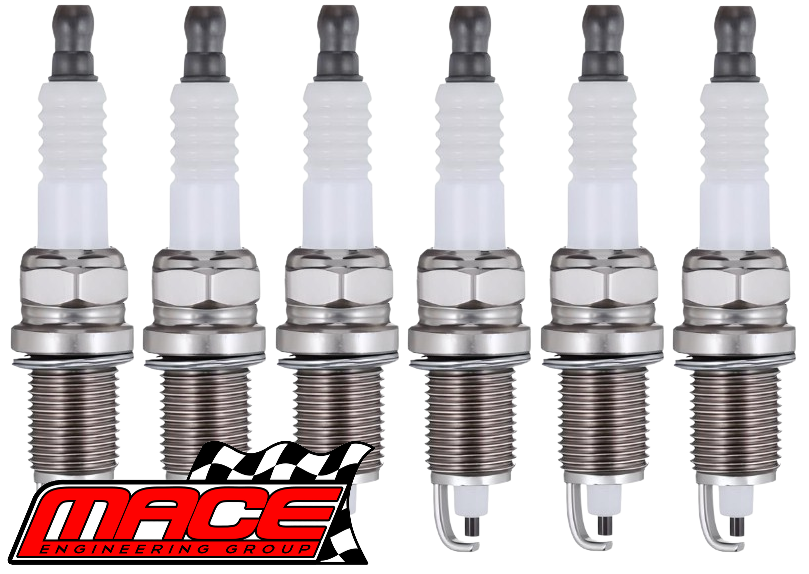 SET OF 6 MACE SPARK PLUGS TO SUIT MERCEDES BENZ 190E W201 M103.942 2.6L I6