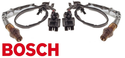 PAIR OF BOSCH PRE CATALYTIC OXYGEN O2 SENSORS TO SUIT NISSAN VQ40DE 4.0L V6