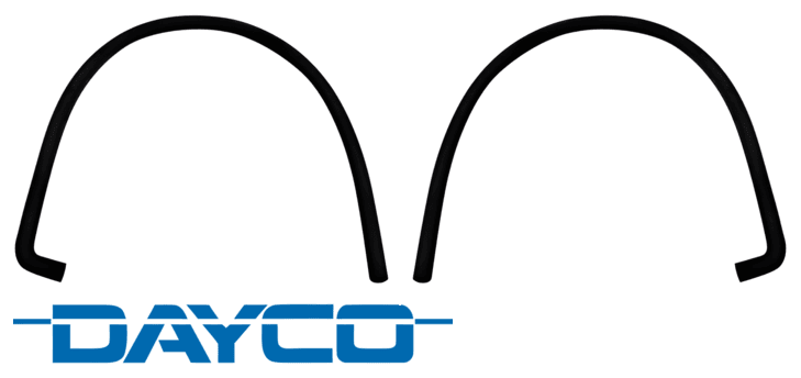PAIR OF DAYCO HEATER HOSES TO SUIT HSV CALAIS VL 304 5.0L V8 FROM HEATER CORE