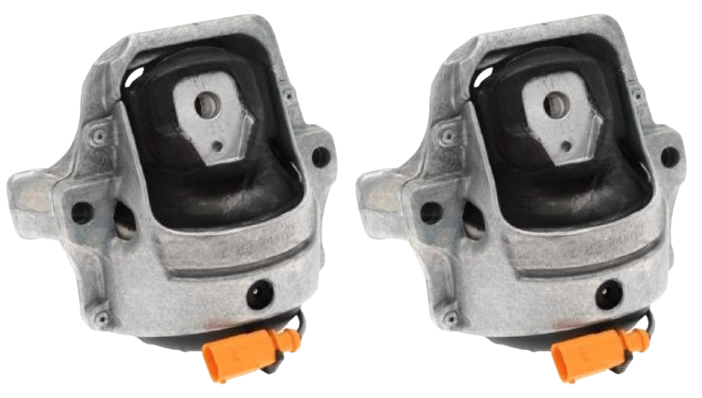 PAIR OF STANDARD FRONT ENGINE MOUNTS FOR AUDI A4 B8 CABB CDHB CDNB CJEB CNCD 1.8L 2.0 I4 WITH SENSOR