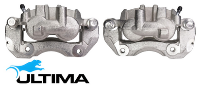 PAIR OF ULTIMA FRONT DISC BRAKE CALIPERS TO SUIT MITSUBISHI TRITON MK 4M40 DIESEL 2.8L I4 SUITS 2D 4WD TILL 05/2000
