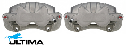 PAIR OF ULTIMA FRONT DISC BRAKE CALIPERS TO SUIT FORD FALCON BA BF FG FG X BARRA 182 190 195 240T 245T 270T 325T ECOLPI E-GAS TURBO 4.0L I6