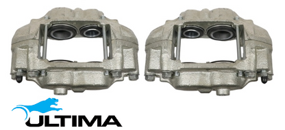 PAIR OF ULTIMA FRONT DISC BRAKE CALIPERS TO SUIT TOYOTA LANDCRUISER 2F 3F 2H 12HT TURBO DIESEL 4.0L 4.2L I6