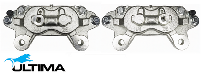 PAIR OF ULTIMA FRONT DISC BRAKE CALIPERS TO SUIT TOYOTA LANDCRUISER HZJ80R 1HZ 4.2L I6 311 MM ROTOR TILL 08/1992