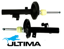 PAIR OF ULTIMA FRONT GAS SHOCK ABSORBERS TO SUIT FORD FOCUS LS LT B5254T3 HYDA TURBO 2.5 I5 TO 05/08