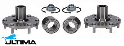 2 X ULTIMA FRONT WHEEL HUB AND BEARING ASSEMBLY TO SUIT FORD RANGER PX3 YN2S 2.0L I4 SUITS RWD ONLY