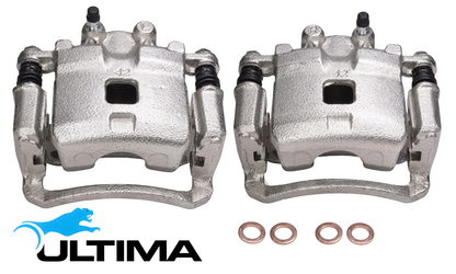 PAIR OF ULTIMA REAR DISC BRAKE CALIPERS TO SUIT NISSAN PATROL GU Y61 RD28ETI TD42T TD42TI TURBO DIESEL 2.8L 4.2L I6 EXCEPT LEAF SPRING MODEL