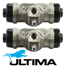 PAIR OF ULTIMA REAR WHEEL CYLINDERS TO SUIT NISSAN PATROL GU Y61 TD42 TD42T TD42TI TURBO DIESEL 4.2L I6 SUITS LEAF SPRING MODEL