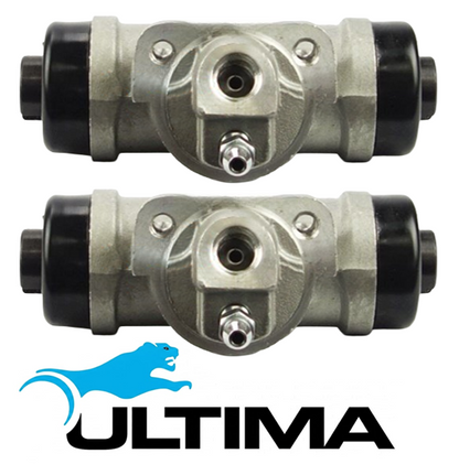 PAIR OF ULTIMA REAR WHEEL CYLINDERS TO SUIT NISSAN PATROL GU Y61 TD42 TD42T TD42TI TURBO DIESEL 4.2L I6 SUITS LEAF SPRING MODEL