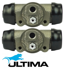 PAIR OF ULTIMA REAR WHEEL CYLINDERS TO SUIT TOYOTA HILUX LN167R LN172R 5L 5L-E DIESEL 3.0L I4 TILL 10/2004