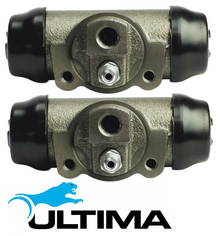 PAIR OF ULTIMA REAR WHEEL CYLINDERS TO SUIT TOYOTA LANDCRUISER HJ47R 2H DIESEL 4.0L I6