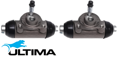 PAIR OF ULTIMA REAR WHEEL CYLINDERS TO SUIT FORD RANGER PJ PK WLAT WEAT TURBO DIESEL 2.5L 3.0L I4 EXCEPT SAE9 & SBE1 CHASSIS