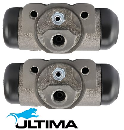 PAIR OF ULTIMA REAR WHEEL CYLINDERS TO SUIT FORD FALCON XM XP 170 OHV CARB 2.8L I6 SUITS SEDAN ONLY