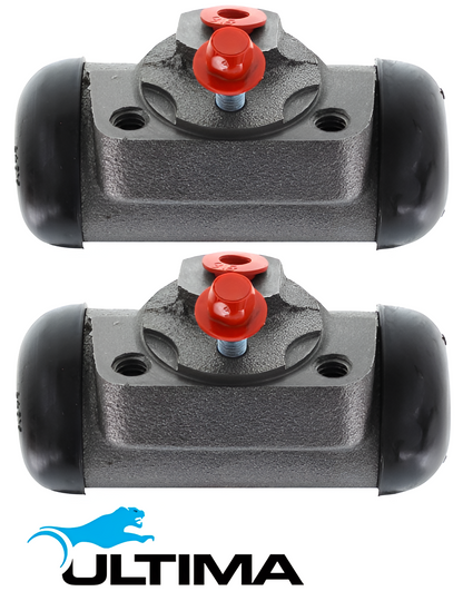 PAIR OF ULTIMA REAR WHEEL CYLINDERS TO SUIT FORD FAIRLANE ZC ZD ZF ZG 302 351 CLEVELAND 4.9L 5.8L V8 SUITS CUSTOM MODEL