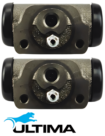 PAIR OF ULTIMA REAR WHEEL CYLINDERS TO SUIT HOLDEN COMMODORE VC VK VH 1X STARFIRE 1.9L I4