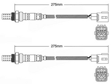 PAIR OF PREMIUM PRE CATALYTIC OXYGEN O2 SENSORS TO SUIT TOYOTA LANDCRUISER UZJ100R 2UZ-FE 4.7L V8