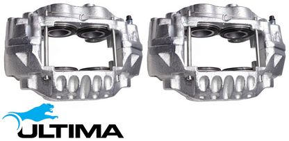 PAIR OF ULTIMA FRONT DISC BRAKE CALIPERS TO SUIT TOYOTA HILUX KZN165R 1KZ-TE TURBO DIESEL 3.0L I4