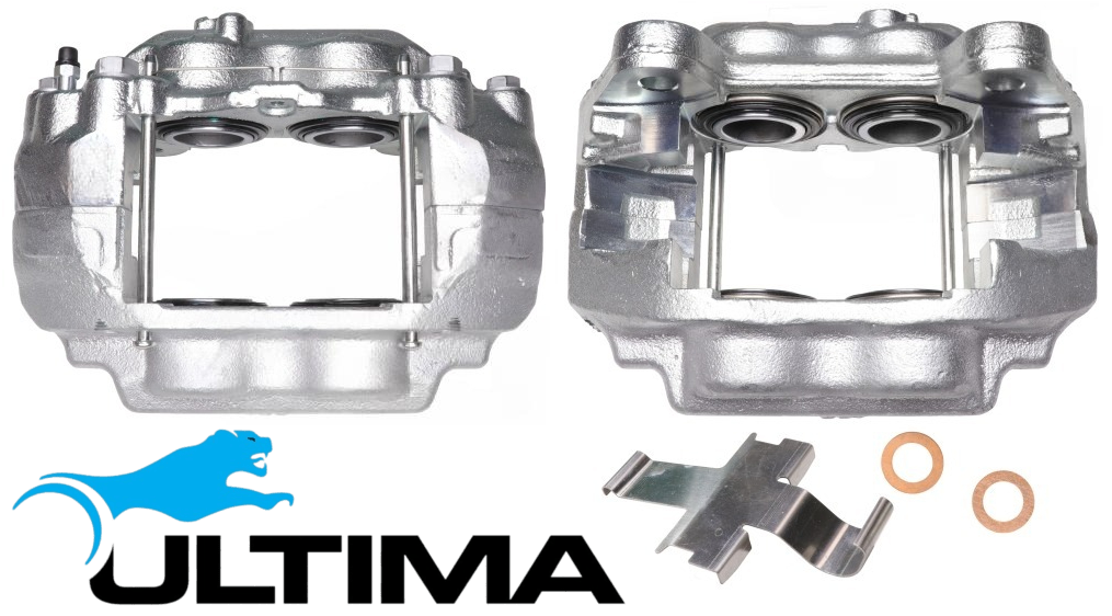 PAIR OF ULTIMA FRONT DISC BRAKE CALIPERS TO SUIT TOYOTA LANDCRUISER VDJ76R VDJ78R VDJ79R VDJL76R VDJL78R VDJL79R 1VD-FTV TURBO DIESEL 4.5L V8 FROM 07/2016