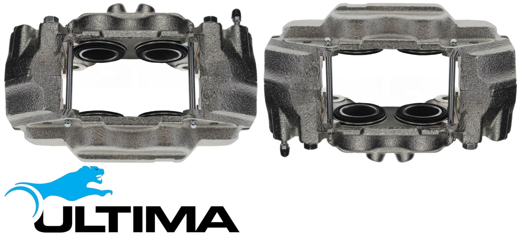 PAIR OF ULTIMA FRONT DISC BRAKE CALIPERS TO SUIT TOYOTA PRADO RZJ120R TRJ120R KZJ120R KDJ120R 2TR-FE 3RZ-FE 1KZ-TE 1KD-FTV TURBO DIESEL 2.7L 3.0L I4