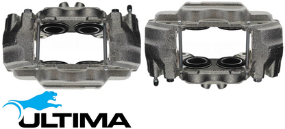 PAIR OF ULTIMA FRONT DISC BRAKE CALIPERS TO SUIT TOYOTA PRADO RZJ120R TRJ120R KZJ120R KDJ120R 2TR-FE 3RZ-FE 1KZ-TE 1KD-FTV TURBO DIESEL 2.7L 3.0L I4