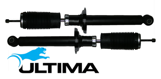 PAIR OF ULTIMA REAR GAS SHOCK ABSORBERS TO SUIT MITSUBISHI DIAMANTE KH KL TH TJ 6G74 3.5L V6 SEDAN