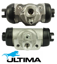 PAIR OF ULTIMA REAR WHEEL CYLINDERS TO SUIT NISSAN NAVARA D22 YD25DDT TURBO DIESEL 2.5L I4 SUITS DX MODEL