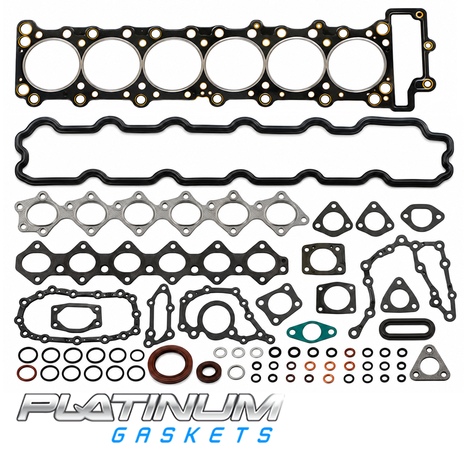PLATINUM FULL ENGINE GASKET KIT TO SUIT FORD FALCONE EA EB XG TBI MPFI SOHC 3.2L 3.9L 4.0L I6 TILL 07/1993