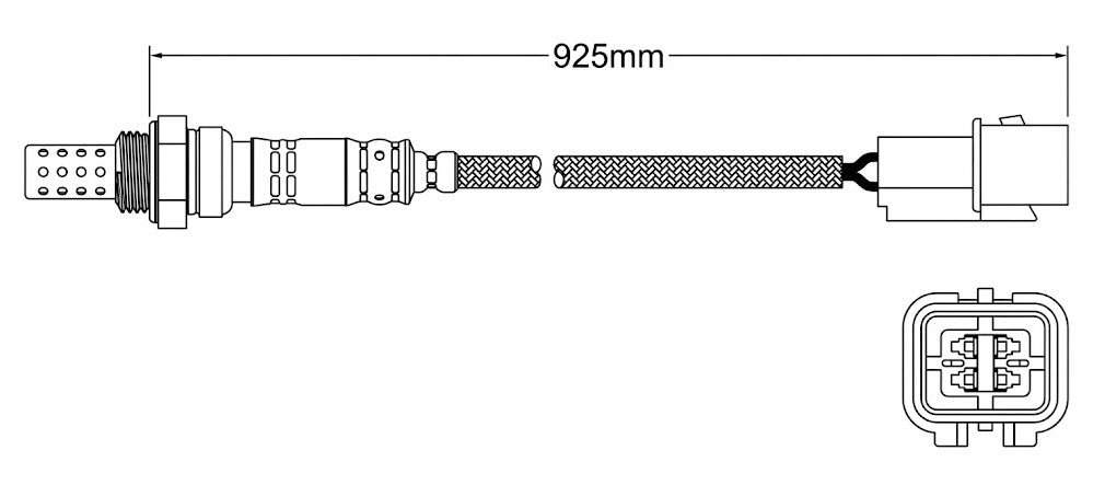 PREMIUM PRE CATALYTIC OXYGEN O2 SENSOR TO SUIT MITSUBISHI TRITON ML 6G74 3.5L V6 SUITS KB9 CHASSIS TILL 08/2009