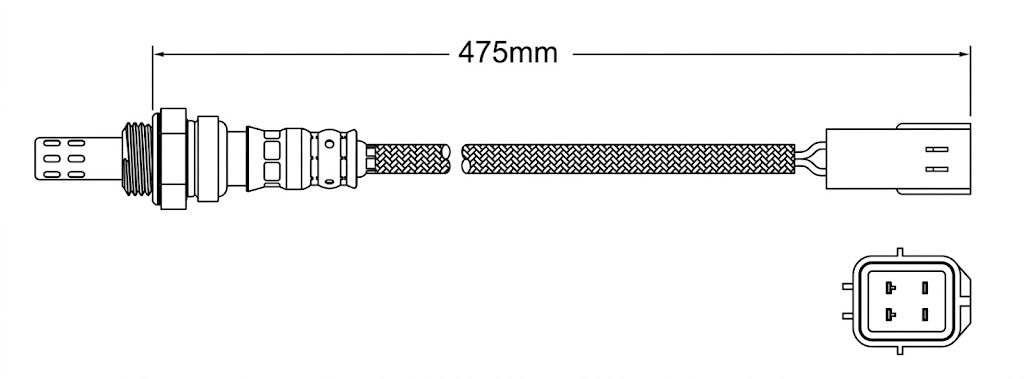 PREMIUM PRE CATALYTIC OXYGEN O2 SENSOR TO SUIT NISSAN X-TRAIL T31 MR20DE QR25DE 2.0L 2.5L I4
