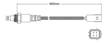 PREMIUM PRE CATALYTIC OXYGEN O2 SENSOR TO SUIT NISSAN X-TRAIL T31 QR25DE 2.5L I4 FROM 07/2010 TNT31 CHASSIS