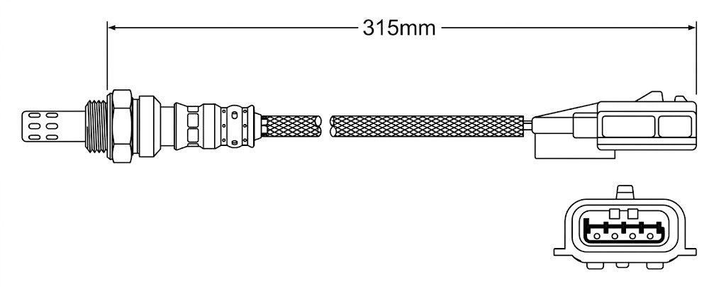 PREMIUM PRE CATALYTIC OXYGEN O2 SENSOR TO SUIT NISSAN X-TRAIL T32 QR25DE 2.5L I4