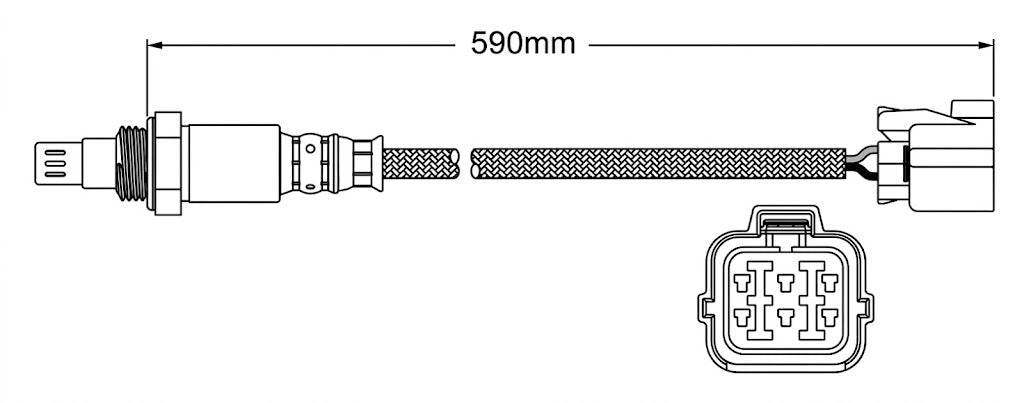 PREMIUM PRE CATALYTIC OXYGEN O2 SENSOR TO SUIT SUBARU FORESTER SG S11 SH S12 EJ203 EJ253 2.0L 2.5L F4