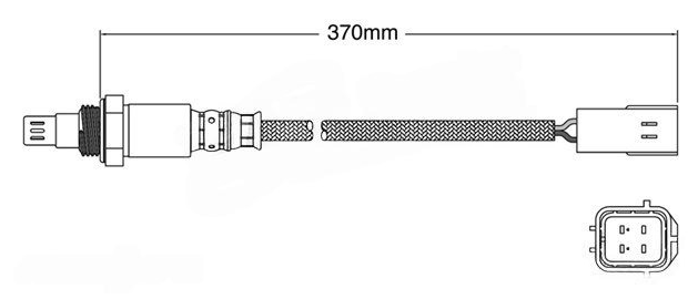 PREMIUM PRE CATALYTIC OXYGEN O2 SENSOR TO SUIT NISSAN X-TRAIL T31 QR25DE 2.5L I4 TILL 07/2010 SUITS TNT31 CHASSIS