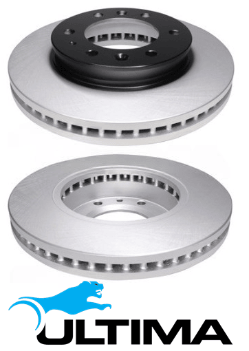 ULTIMA FRONT DISC BRAKE ROTOR SET TO SUIT MAZDA BT50 UP UR P5AT TURBO DIESEL 3.2L I5