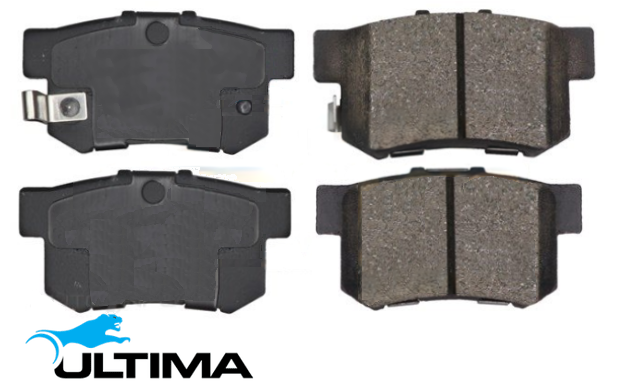 ULTIMA REAR BRAKE PAD SET TO SUIT HONDA ACCORD CL K24A K24A3 2.4L I4 FROM 02/2003