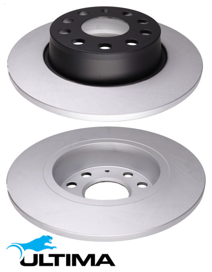 ULTIMA REAR SOLID DISC BRAKE ROTOR SET TO SUIT AUDI A1 8X CBZA TURBO 1.2L I4 OD 272MM