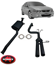 REDBACK 2.5" CATBACK PERF. EXHAUST SYSTEM TO SUIT FORD FALCON BA BF BARRA 182 190 4.0L I6 SEDAN ONLY