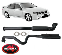 REDBACK 2.5" CATBACK PERF. EXHAUST SYSTEM TO SUIT FORD FALCON BA BF BARRA 182 190 4.0L I6 SEDAN ONLY