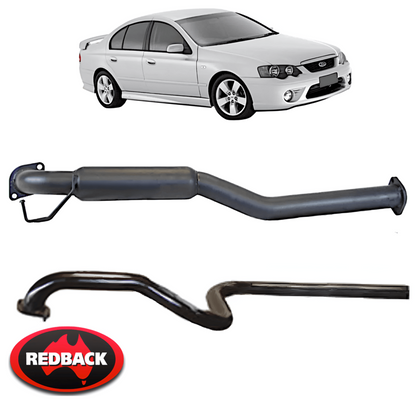 REDBACK 2.5" CATBACK PERF. EXHAUST SYSTEM FOR FORD FAIRMONT BA BF BARRA 156 182 4.0L I6 SEDAN ONLY