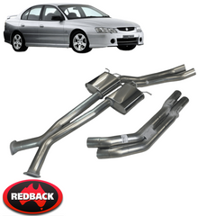 REDBACK DUAL 3" CATBACK EXHAUST SYSTEM TO SUIT HOLDEN COMMODORE VZ ALLOYTEC LE0 LY7 3.6L V6 SEDAN