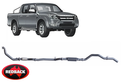 REDBACK EXTREME DUTY EXHAUST SYSTEM TO SUIT FORD RANGER PJ PK WEAT TURBO DIESEL 3.0L I4