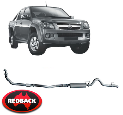 REDBACK EXTREME DUTY EXHAUST SYSTEM TO SUIT HOLDEN COLORADO RC 4JJ1-TC TURBO DIESEL 3.0L I4