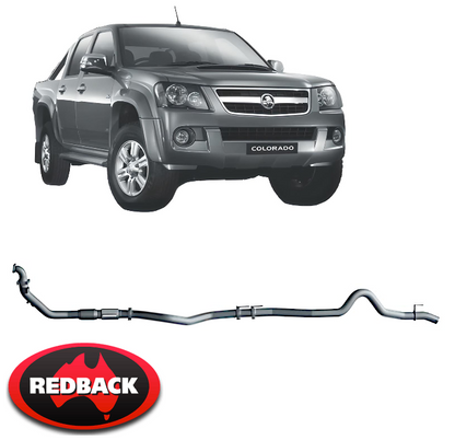 REDBACK EXTREME DUTY EXHAUST SYSTEM TO SUIT HOLDEN RODEO RA 4JJ1 4JJ1-TC 3.0L I4