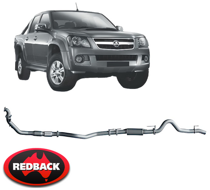 REDBACK EXTREME DUTY EXHAUST SYSTEM TO SUIT HOLDEN RODEO RA 4JJ1 4JJ1-TC 3.0L I4